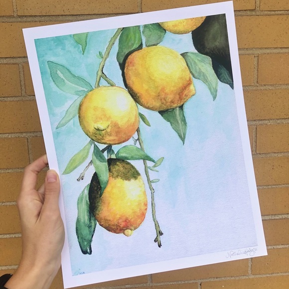 Print of ORIGINAL Watercolour Painting 🍋Lemons🍋 - Picture 3 of 5